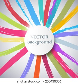 Abstract background with paint splashes. Vector illustration.