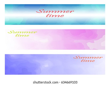 Abstract background, paint stains, gouache. Vector illustration. Templates for your text, banners,brochure, flyers. Summer time.