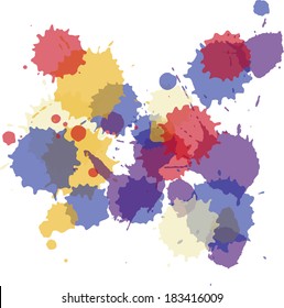 abstract background with paint stains, vector illustration