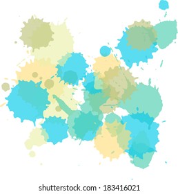 abstract background with paint stains, vector illustration
