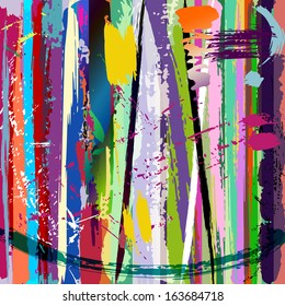 abstract background, with paint strokes and splashes