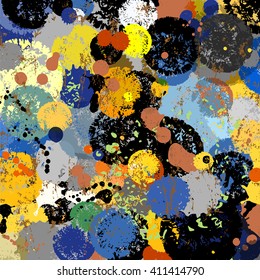 abstract background, with paint strokes and splashes