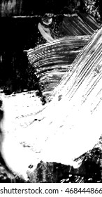 Abstract background with paint strokes and splashes. Vector illustration.