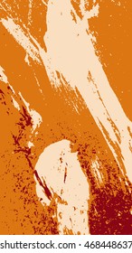 Abstract background with paint strokes and splashes. Vector illustration.