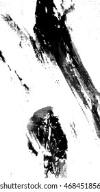 Abstract background with paint strokes and splashes. Vector illustration.