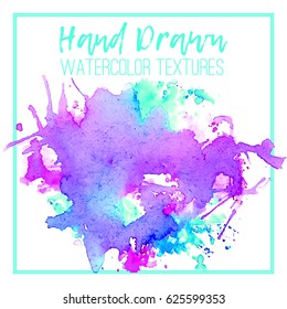 Abstract background paint texture design. Hand drawn vector. Isolated vector on white background for decoration, design