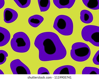 Abstract Background with Painted Round Shapes. Seamless pattern with Ink hand drawn Dots. animal skin texture.
