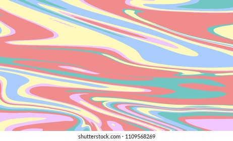 Abstract background with painted waves. Marble texture. Colorful liquid.