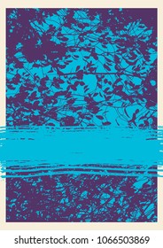Abstract Background with Painting Texture And Branches Silhouette. Vector Illustration