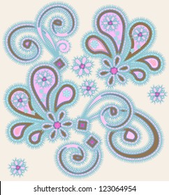 Abstract background with paisley