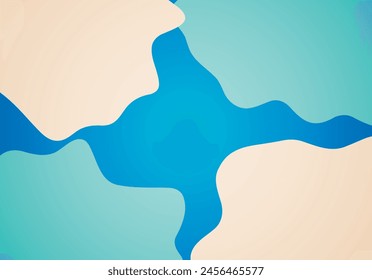 Abstract background of pale blue and orange spots.