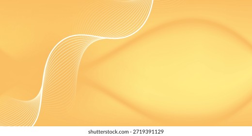 Un fondo abstracto con un color de base amarillo pálido y ondas que fluyen en varios patrones, lo que sugiere movimiento y dimensión. Las ondas son blancas y gradualmente cambian a transparentes.