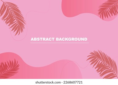 Abstract Background Palm leaft tropical vector 