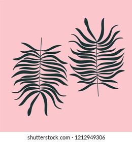 Abstract  background with palm leaves for your design.