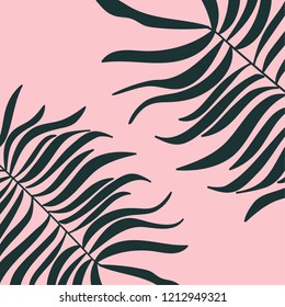 Abstract  background with palm leaves for your design.