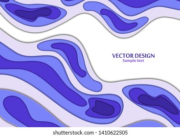 Abstract background paper cut. Colored layered vector hole 3d illustration. Vector design layout for business presentations, flyers, posters and invitations. Paper thread art. Vector illustration