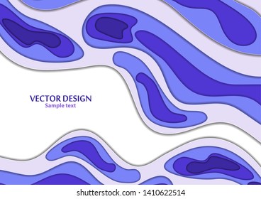 Abstract background paper cut. Colored layered vector hole 3d illustration. Vector design layout for business presentations, flyers, posters and invitations. Paper thread art. Vector illustration