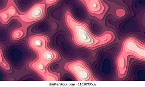Abstract background with paper cut out layers. Vector illustration. Material design. Paper cutting texture. Applicable for business banner, flyer, poster, brochure design eps 10