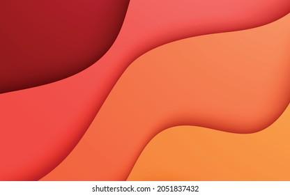 abstract background with paper cut shape 