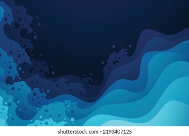 Abstract background with paper cut shape