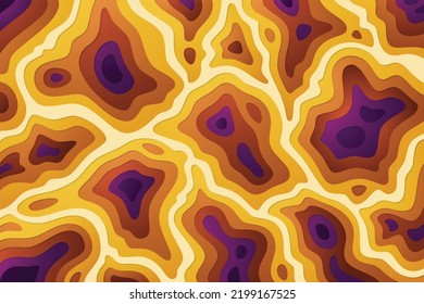 Abstract background with paper cut shape