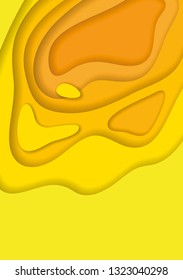 Abstract background and paper cut shapes. Vector EPS-10