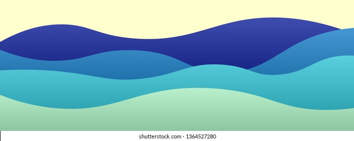 Abstract  Background with Paper Cut shapes banner design. Vector illustration.