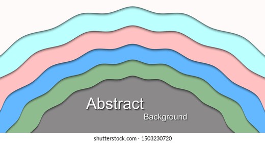 abstract background with  paper cut shapes.Art design colorful layout for business presentations, flyers, posters.