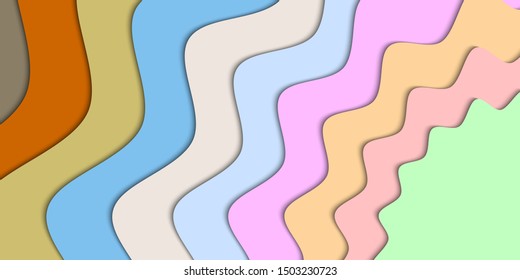 abstract background with  paper cut shapes.Art design colorful layout for business presentations, flyers, posters.
