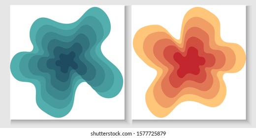 Abstract background and Paper cut shapes. 
Abstract modern background graphic elements. Minimal background design, decoration, or for your idea. Vector, Banners, Set, 3D 