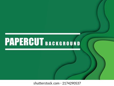 fondo abstracto y formas de corte de papel. Diseño de vectores para presentaciones de negocios, volantes, afiches e invitaciones. Arte colorido de tallado