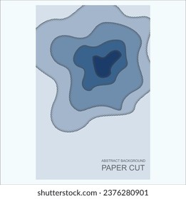 fondo abstracto y formas de corte de papel. Diseño de vectores para presentaciones de negocios, volantes, carteles e invitaciones, etc. Eps 10