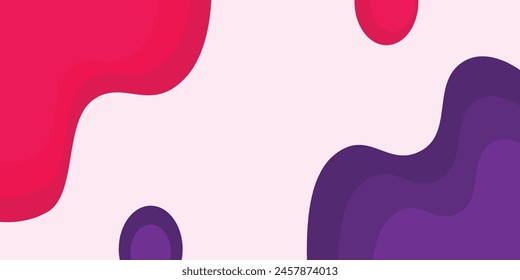 Abstract Background with Paper Cut shapes banner design. Vector illustration.