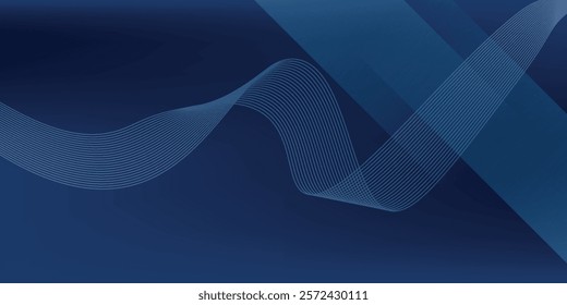 abstract background with paper cut shapes. Vector design layout for business presentations, flyers, posters and invitations. Blue carving art with line stripes modern shiny element