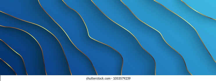 Abstract background with paper cut shapes.Layered tunnel wave background for business presentations, flyers, posters or web banner.Vector illustration EPS10