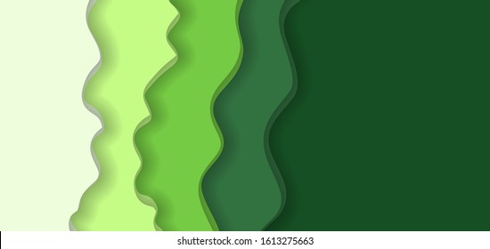 Abstract background paper cut style design, Multi color layers 3d effect imitation. Modern background for covers and banners. Minimal template design paper cut style.
