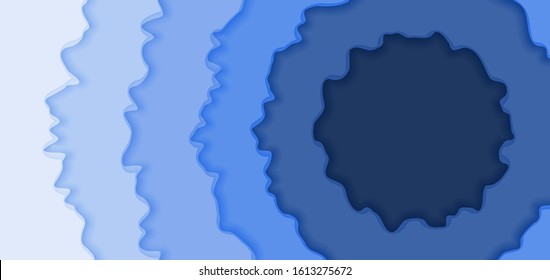 Abstract background paper cut style design, Multi color layers 3d effect imitation. Modern background for covers and banners. Minimal template design paper cut style.