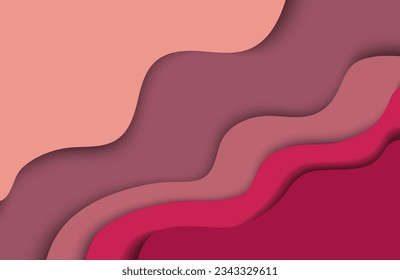 fondo abstracto en estilo de corte de papel con colores rojo y violeta para el diseño web