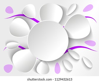 Abstract background with paper flower
