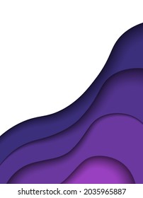 Abstract background paper geometric with shadows. Modern wave curve . New future technology concept , abstract background template for website, business card, banner.
