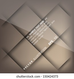 Abstract background with paper layers and shadows
