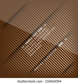 Abstract background with paper layers and shadows