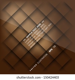 Abstract background with paper layers and shadows