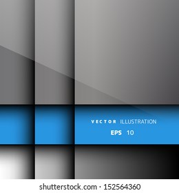 Abstract background with paper layers and shadows