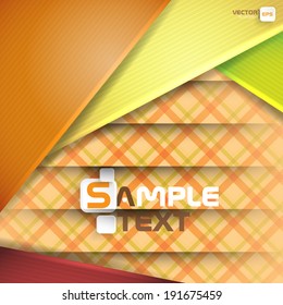 Abstract Background With Paper Layers. Vector Illustration. Eps 10.