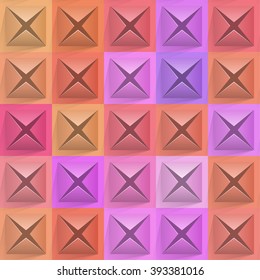 Abstract background paper squares. Vector Illustration