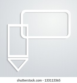 Abstract background with a paper sticker for information