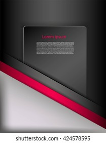 Abstract background with paper and text