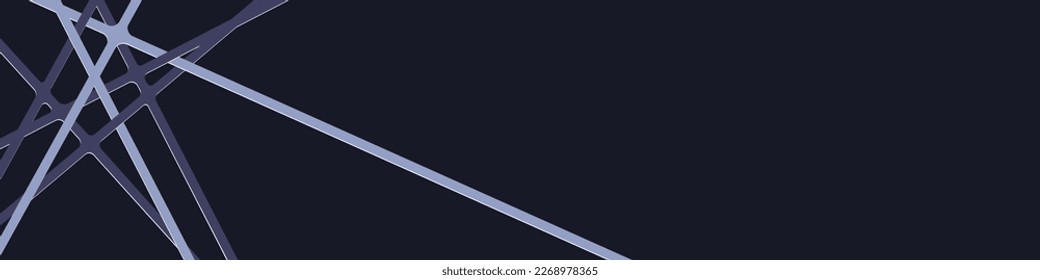 Abstract background with papercut lines. Modern dark blue technology background. Vector EPS 10