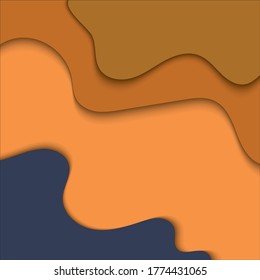 abstract background with papercut style